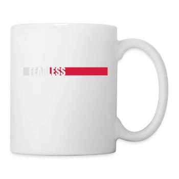fearless Text Quote Design - Mug - white - Right
