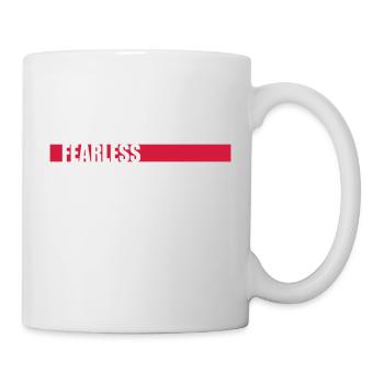Conception de citation de texte intrépide - Mug blanc - blanc - Droite
