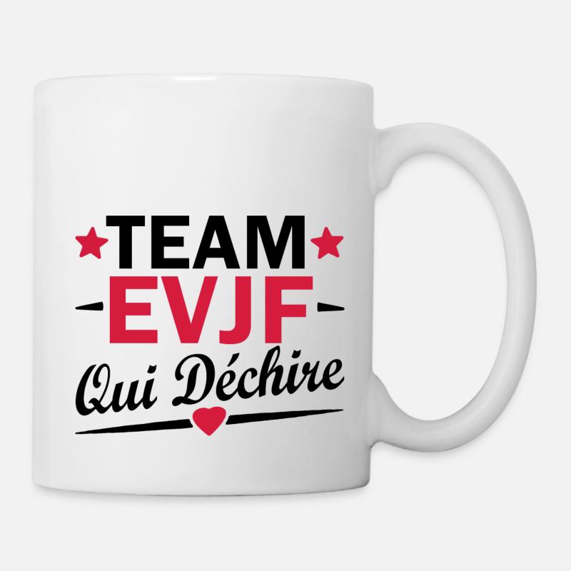 Team evjf qui déchire / humour evjf - Mug blanc - blanc