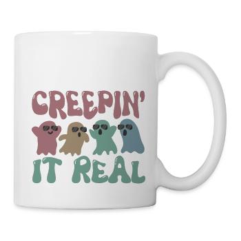 Ghosts Creepy Funny Halloween English - Mug - white - Right