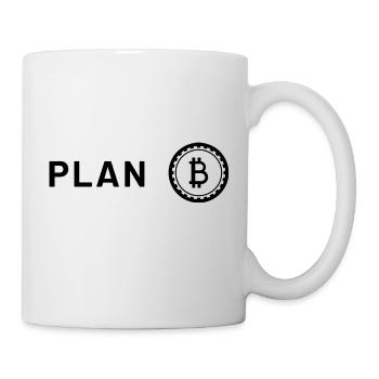 Witziger Spruch Plan Bitcoin - Tasse - Weiß - Rechts