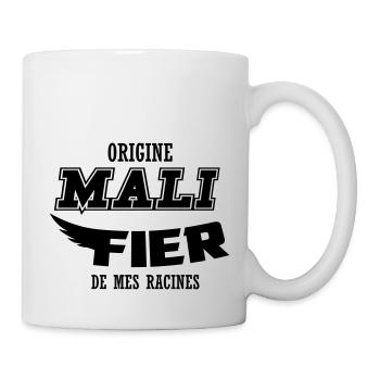 Origine Mali fier de mes racines - Mug blanc - blanc - Droite