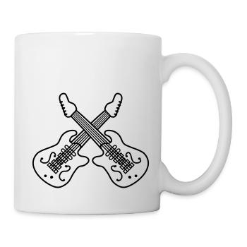 Cross 2 E guitars - Mug - white - Right