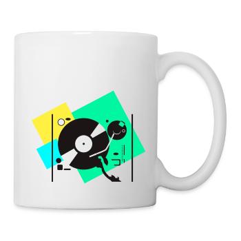 colorful turntables - Mug - white - Right