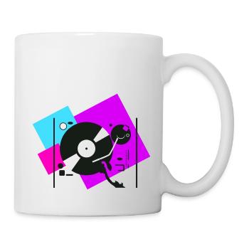 colorful turntables5 - Mug - white - Right