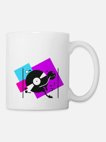 colorful turntables5 - Mug - white