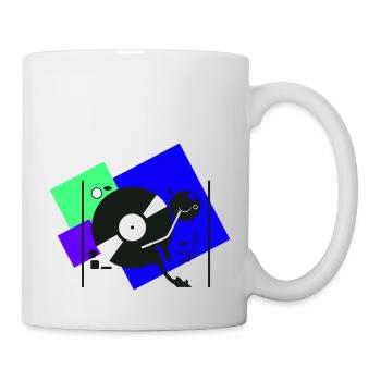 colorful turntables4 - Mug - white - Right