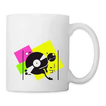 colorful turntables3 - Mug - white - Right