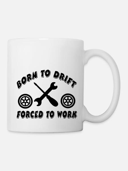 Auto - Tasse - Weiß