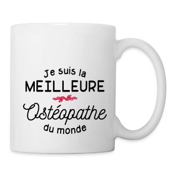 je suis la meilleure ostéopathe du monde - Mug blanc - blanc - Droite