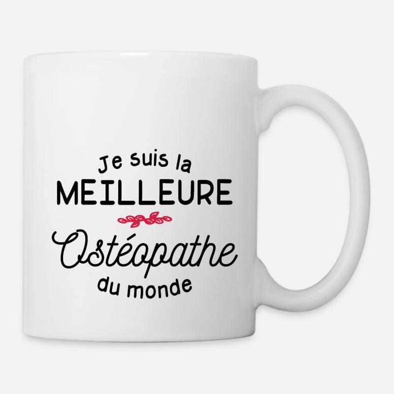 je suis la meilleure ostéopathe du monde - Mug blanc - blanc