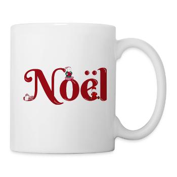 Noël des triplets Enfants bébés lutin père-noël - Mug blanc - blanc - Droite