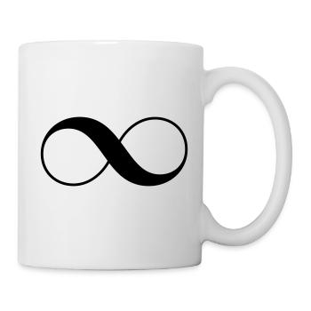 Unendlich Zeichen Unendlichkeit Geschenkidee - Tasse - Weiß - Rechts