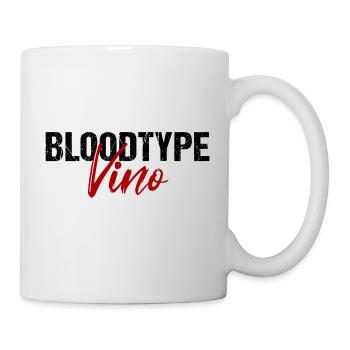 Groupe sanguin Vino Vin Humour Amateurs de vin - Mug blanc - blanc - Droite