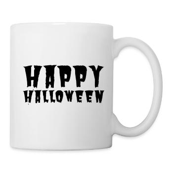 Happy Halloween - Tasse - Weiß - Rechts