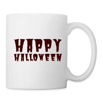 Happy Halloween - Tasse - Weiß - Rechts