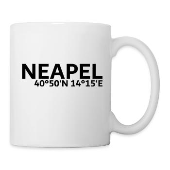Neapel Koordinaten - Tasse - Weiß - Rechts