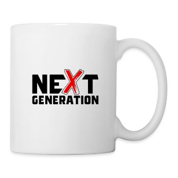 Lettres X de nouvelle génération / symbole X - Mug blanc - blanc - Droite