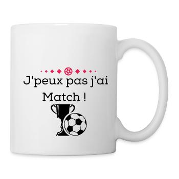 MATCH DE FOOT - Mug blanc - blanc - Droite