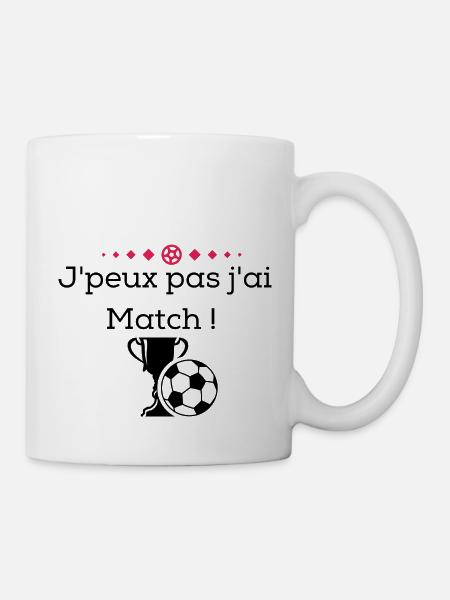 MATCH DE FOOT - Mug blanc - blanc