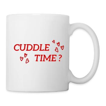 Cuddle Time T-Shirt - The best way to get a cuddle - Mug - white - Right