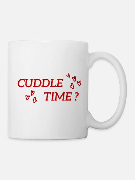 Cuddle Time T-Shirt - La meilleure façon d’obtenir un câlin - Mug blanc - blanc