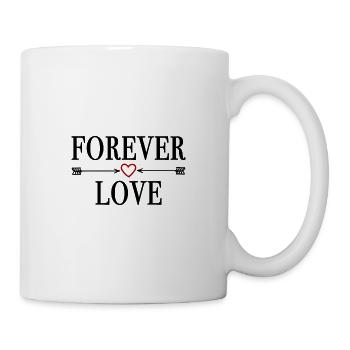 FOREVER LOVE - Valentine's Day Birthday Christmas - Mug - white - Right