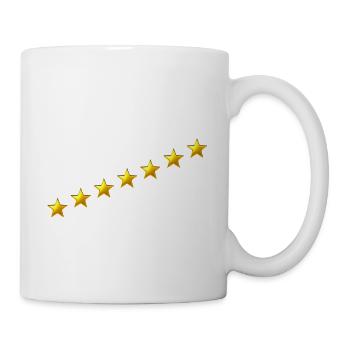 Sternenband Linie in Gold - Tasse - Weiß - Rechts