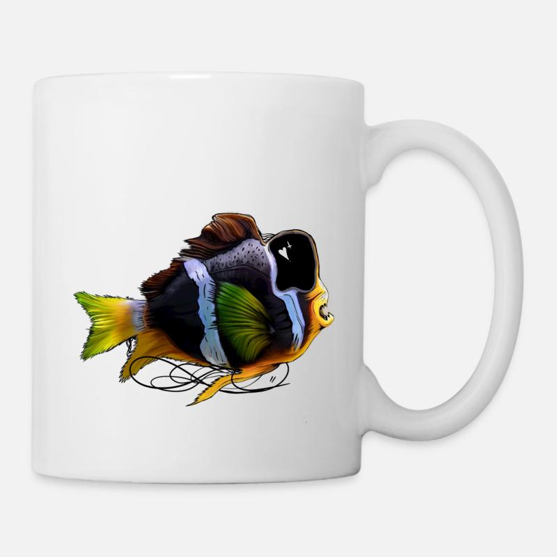 Poisson de mer, zombie - Mug blanc - blanc