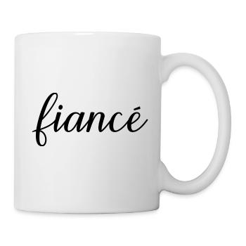 Fiancé Matching Engagement Gift Groom’s Mariage du marié - Mug blanc - blanc - Droite