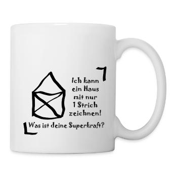 Haus vom NIkolaus schwarz - Tasse - Weiß - Rechts