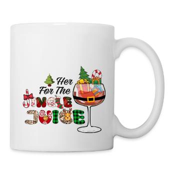Christmas, Christmas, Red Wine, Funny, Wine - Mug - white - Right