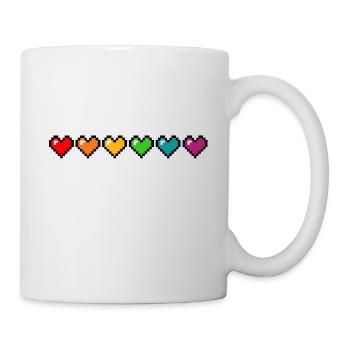 Pride Pixel Hearts - Mug - white - Right
