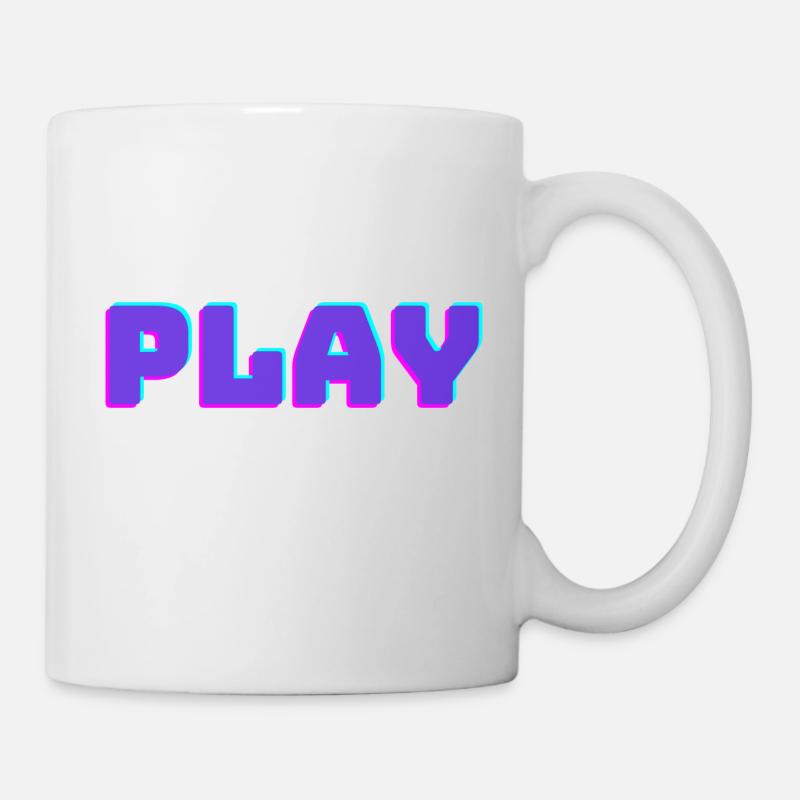 Jouer - Mug blanc - blanc