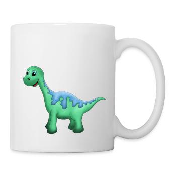 Lieber Dinosaurier. - Tasse - Weiß - Rechts