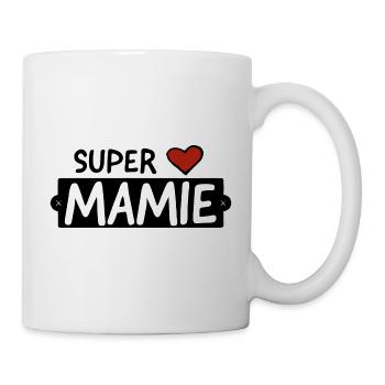 Super mamie - Mug blanc - blanc - Droite