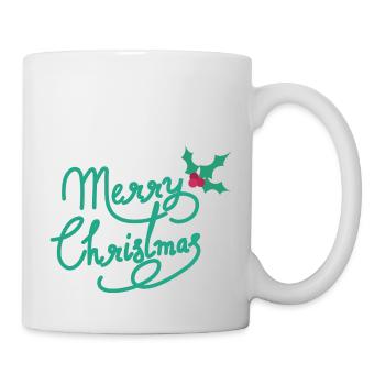Frohe Weihnachten - Tasse - Weiß - Rechts