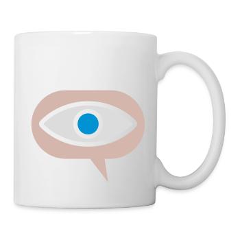 Icône visuelle Voir Oeil - Mug blanc - blanc - Droite