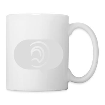 Percevoir les sons Symbole bulle de parole - Mug blanc - blanc - Droite