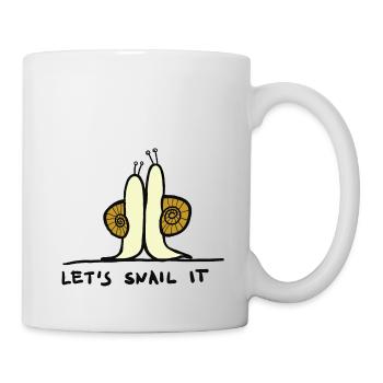 let´s snail it - Tasse - Weiß - Rechts