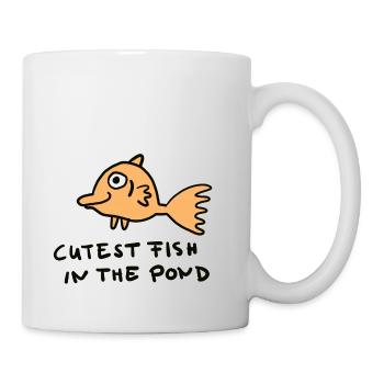 cutest fish in the pond - Mug - white - Right