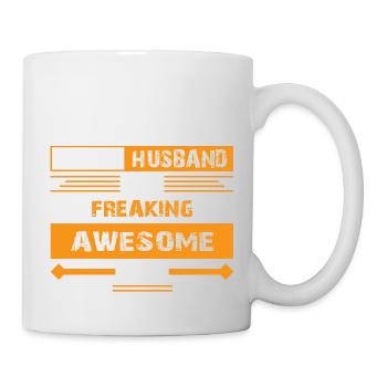 Proud Husband of a Freaking Awesome Wife Trophy - Mug - white - Right