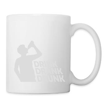 drink drank drunk Zitat - Tasse - Weiß - Rechts