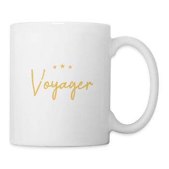 Ne cesse jamais de voyager - Mug blanc - blanc - Droite