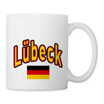 Lübeck germany flag - Mug - white - Right