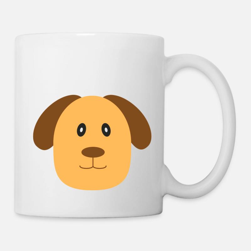 Chien heureux - Mug blanc - blanc