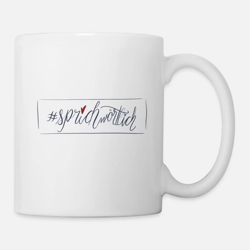 sprichwörtlich Logo - Tasse - Weiß