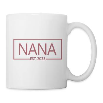 Nana Est. 2023, Grand-mère en devenir, Révélation de grossesse - Mug blanc - blanc - Droite