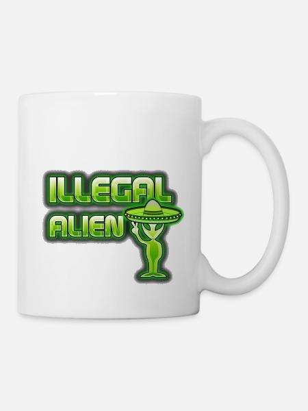 Funny Illegal Alien - Mug - white