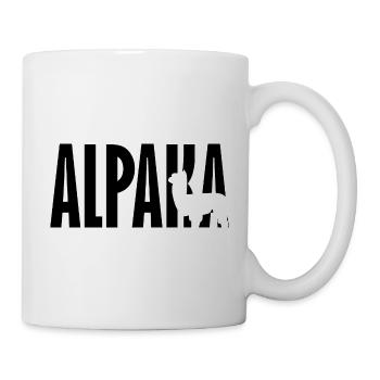 ALPAKA lettrage Lama - Mug blanc - blanc - Droite